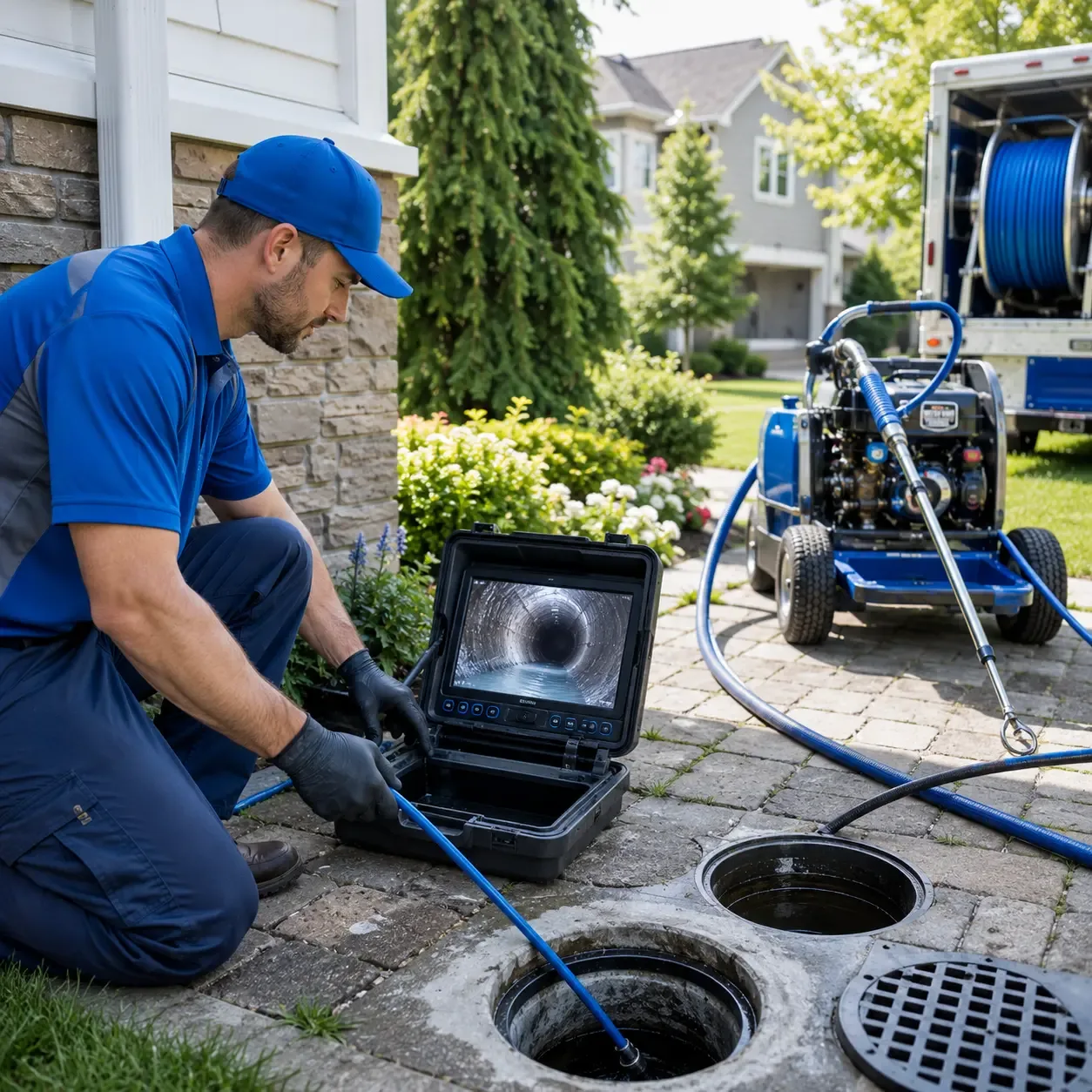 Outdoor drain cleaning professionals serving Harwood, MD