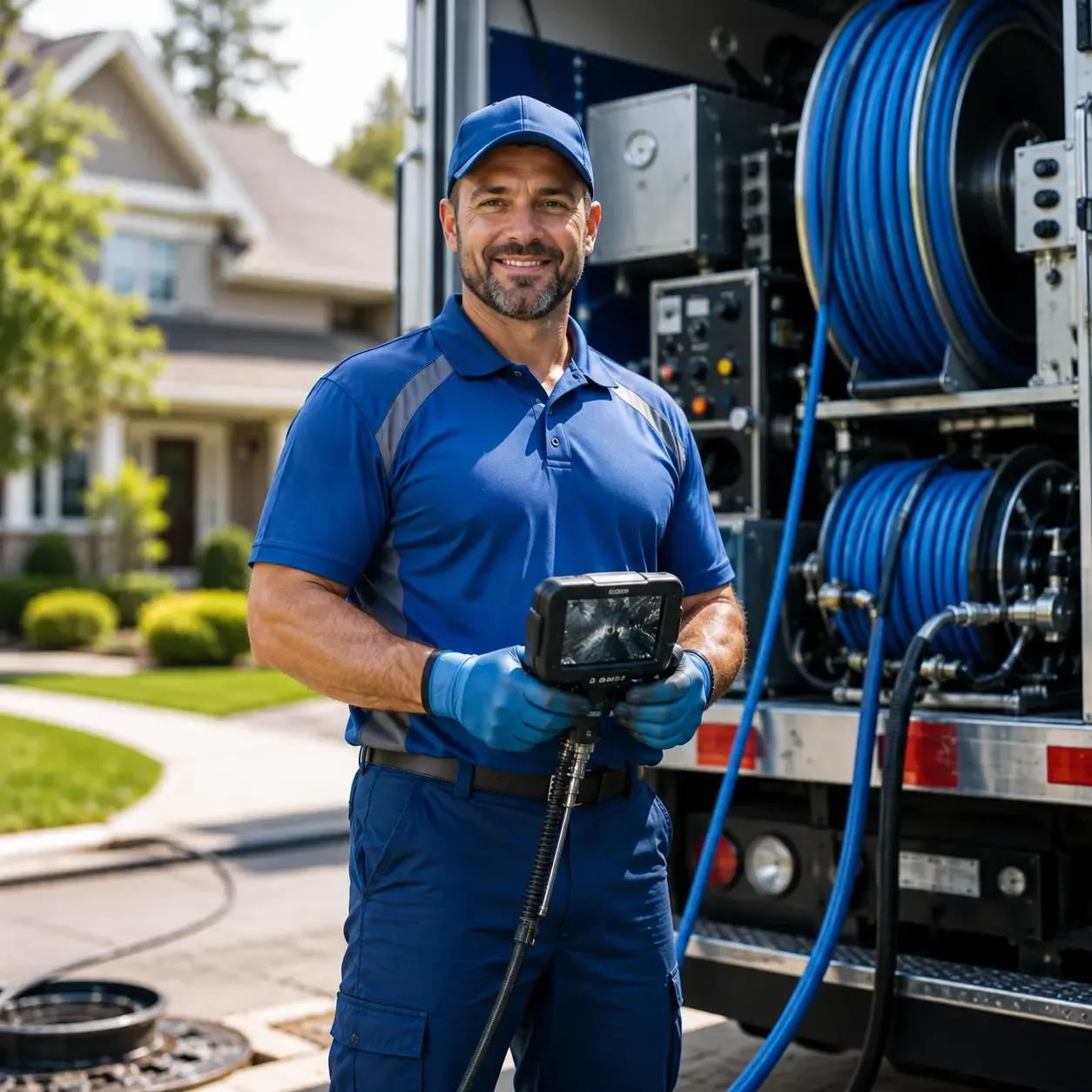 Local outdoor drain cleaning specialists in Harwood, MD